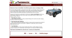 Desktop Screenshot of classicauctionwatch.com